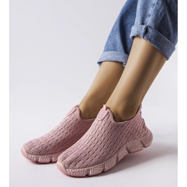 Sneaker slip-on sportive rosa chiaro di Obenor 1