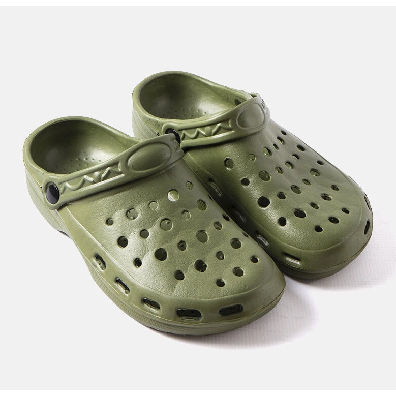Pantofole da uomo in schiuma verde Slof 1