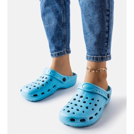 Pantofole chiuse in schiuma blu di Kleist 1