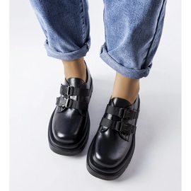 Scarpe con plateau nere di Prospero nero 1
