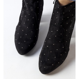 Stivali Suvi in camoscio nero con strass 2