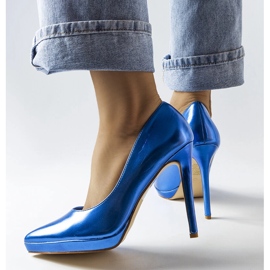 Kristin tacchi a specchio blu 1