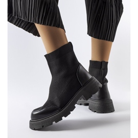 Stivali a calzino neri di Lonte nero 1