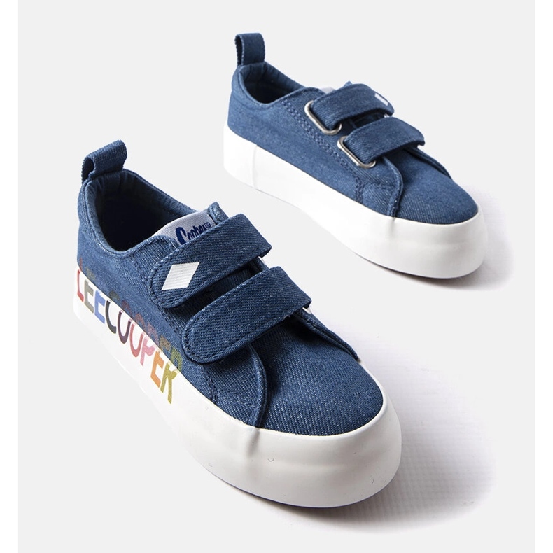 Sneakers in denim per bambini Lee Cooper blu 1