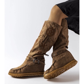 Inna Stivali boho marrone scuro di Putignano 1