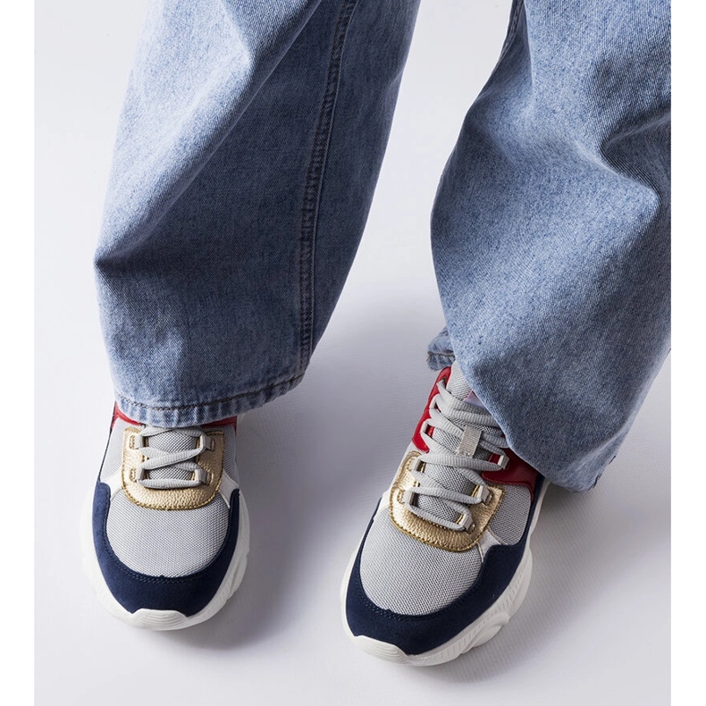 Sneakers sportive grigie Lee Cooper grigio 2