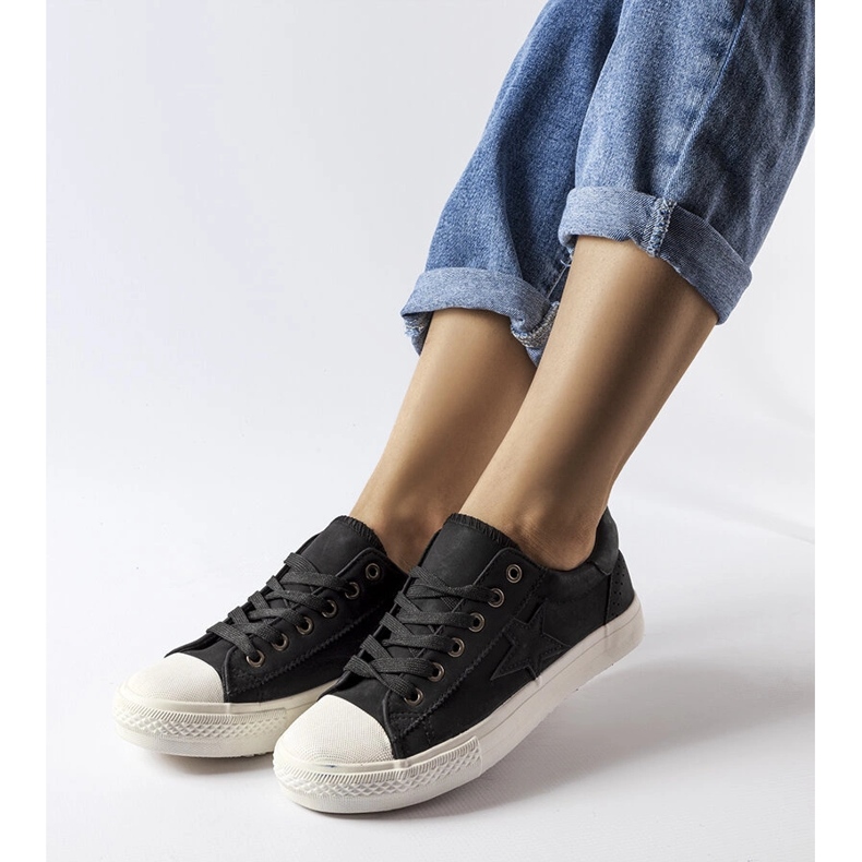 Inna Sneakers Padovano in tessuto nero 1