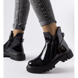 Stivali isolanti Ritte laccati neri nero 1