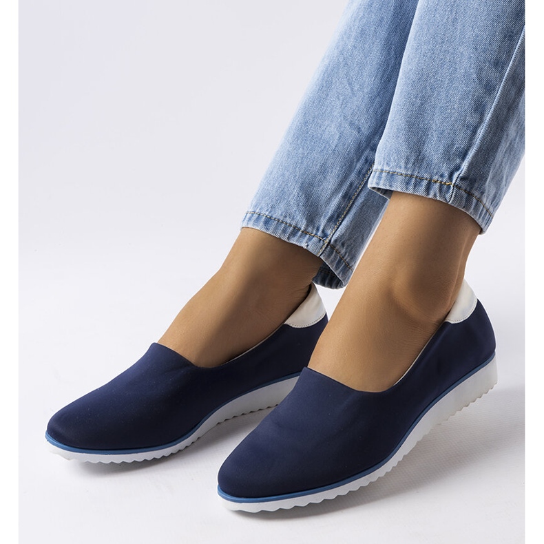 Sneakers elastiche blu navy di Alfonsi 1