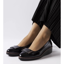 Ballerine nere con soletta in pelle di Kajla nero 1