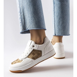 Inna Sneakers bianche decorate con il monogramma Isidor bianca 1