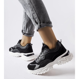 Inna Sneakers nere con battistrada a vista di Rosita nero 1