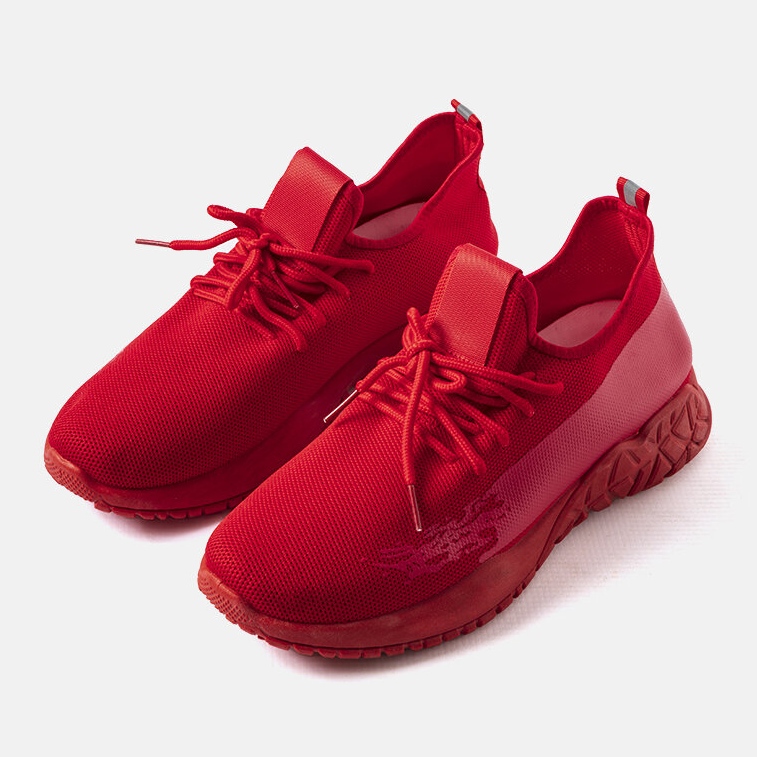 Scarpe da ginnastica rosse da uomo di Drive rosso 1