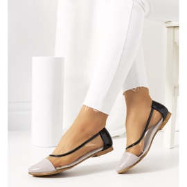 Ballerine Pastella viola trasparenti incolore nero 1