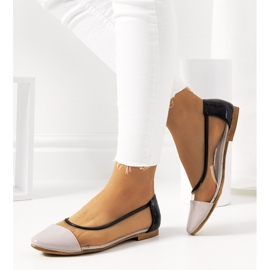 Ballerine Pastella viola trasparenti incolore nero 2