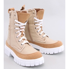 Stivaletti Vaugh in tela beige con protezione 1
