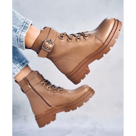 Stivali militari Pomona Camel beige 2