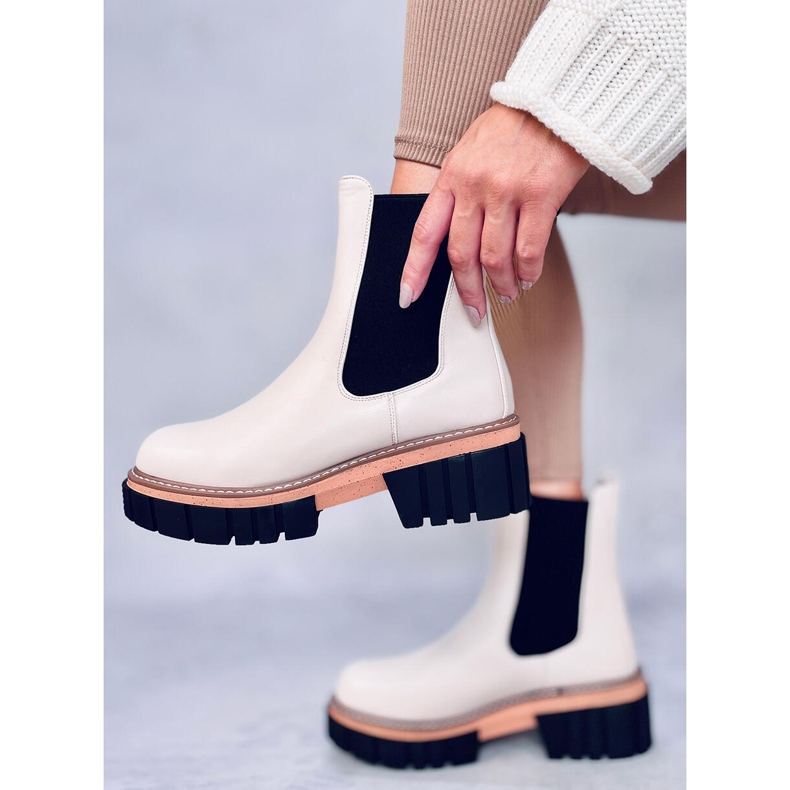 Stivaletti Chelsea panna da donna Bella Beige 1