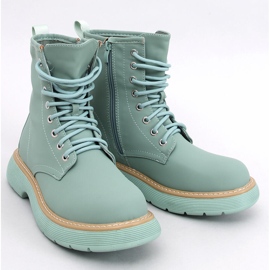 Stivaletti stringati Peddy LT.GREEN verde 1