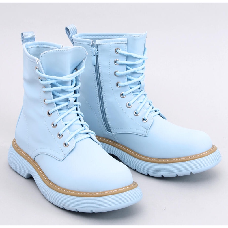 Stivaletti stringati Peddy Blu 1