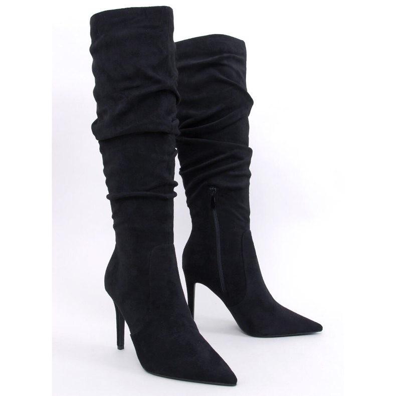 Stivali classici con tacco alto di Danielle Black nero 1