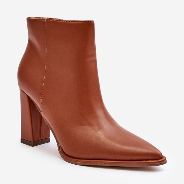 WS1 Stivaletti in pelle da donna con tacco alto Saitana marrone 1