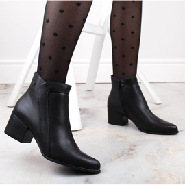 Stivaletti neri isolanti da donna con tacco alto di Sergio Leone BT633 nero 2