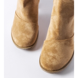 Stivaletti beige con ritagli Artemisia 1