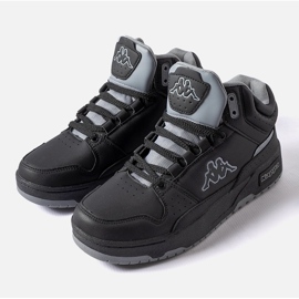 Scarpe unisex nere e grigie Kappa 243316 Jonscha nero 1