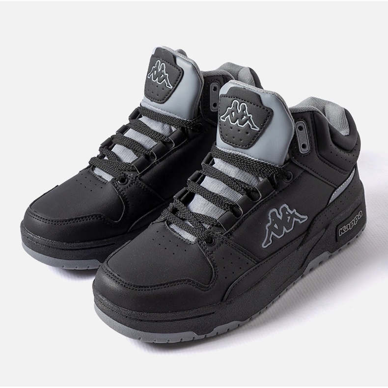 Scarpe unisex nere e grigie Kappa 243316 Jonscha nero 1