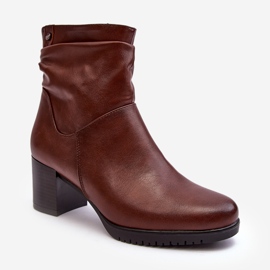 Sergio Leone Stivaletti Stropicciati da Donna Marrone Liriam 1