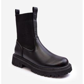 Stivali piatti neri Big Star MM2745432 nero 2