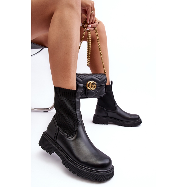 Stivali piatti neri Big Star MM2745432 nero 1