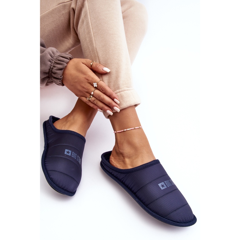 Pantofole classiche blu navy da donna Big Star KK274601 1