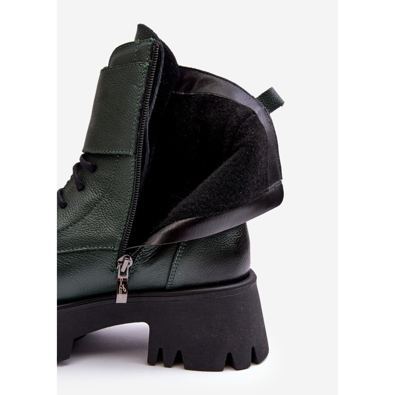 Stivali Worker in pelle da donna Lemar Anceria Verdi verde 1