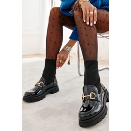 Stivaletti da Donna con Decorazione e Calzino Slip-On, Nero 3
