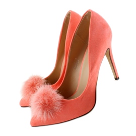 Spille con pompon di lattine ZJ-06 Orange rosa 2