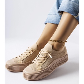 Sneakers slip on beige di Callimaco 1