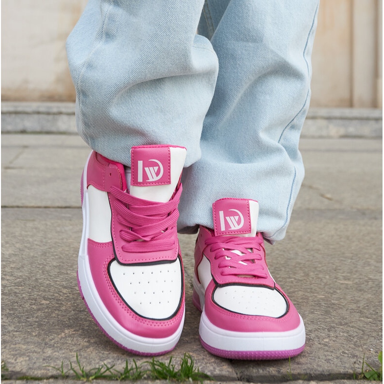 Inna Barrette TA-503 Sneakers fucsia bianche e viola bianco 1