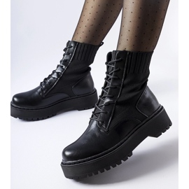 Calzino slip-on Sebastiano nero da lavoro 1