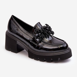 WS1 Scarpe Da Donna In Vernice Con Decorazione Renesma Nera nero 1