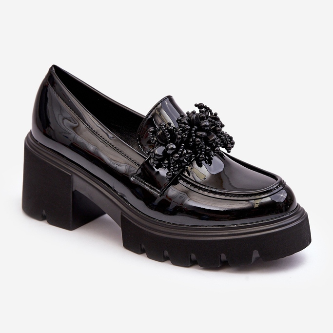 WS1 Scarpe Da Donna In Vernice Con Decorazione Renesma Nera nero 1