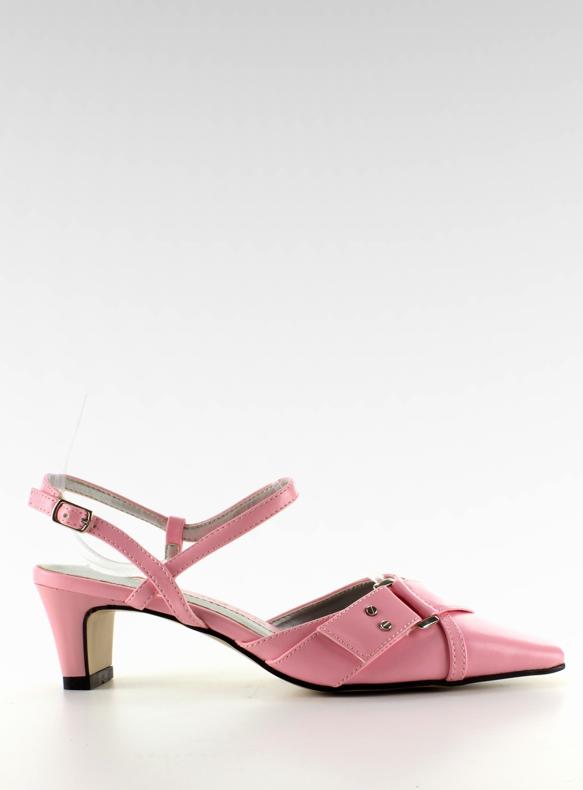 Décolleté tacco basso 39696-14 rosa 1