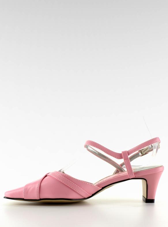 Décolleté tacco basso 39696-14 rosa 2