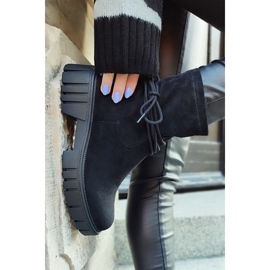 Stivali neri da donna con tomaia elastica nero 1