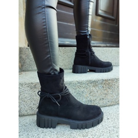 Stivali neri da donna con tomaia elastica nero 2