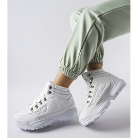 Scarpe alte bianche calde Kappa 242968 Shivoo bianco 1