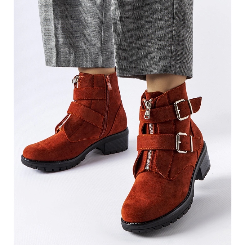 Stivaletti rossi isolanti con cerniera Pleasant rosso 1