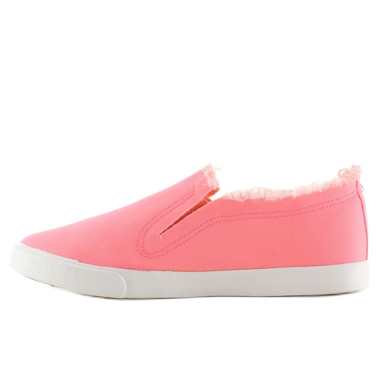 Sneakers in jeans suola colorata BL65 Rosa 1