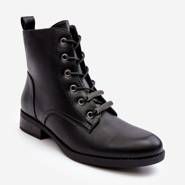Stivali isolanti classici in pelle da donna S.Barski HY75-10 Neri nero 2